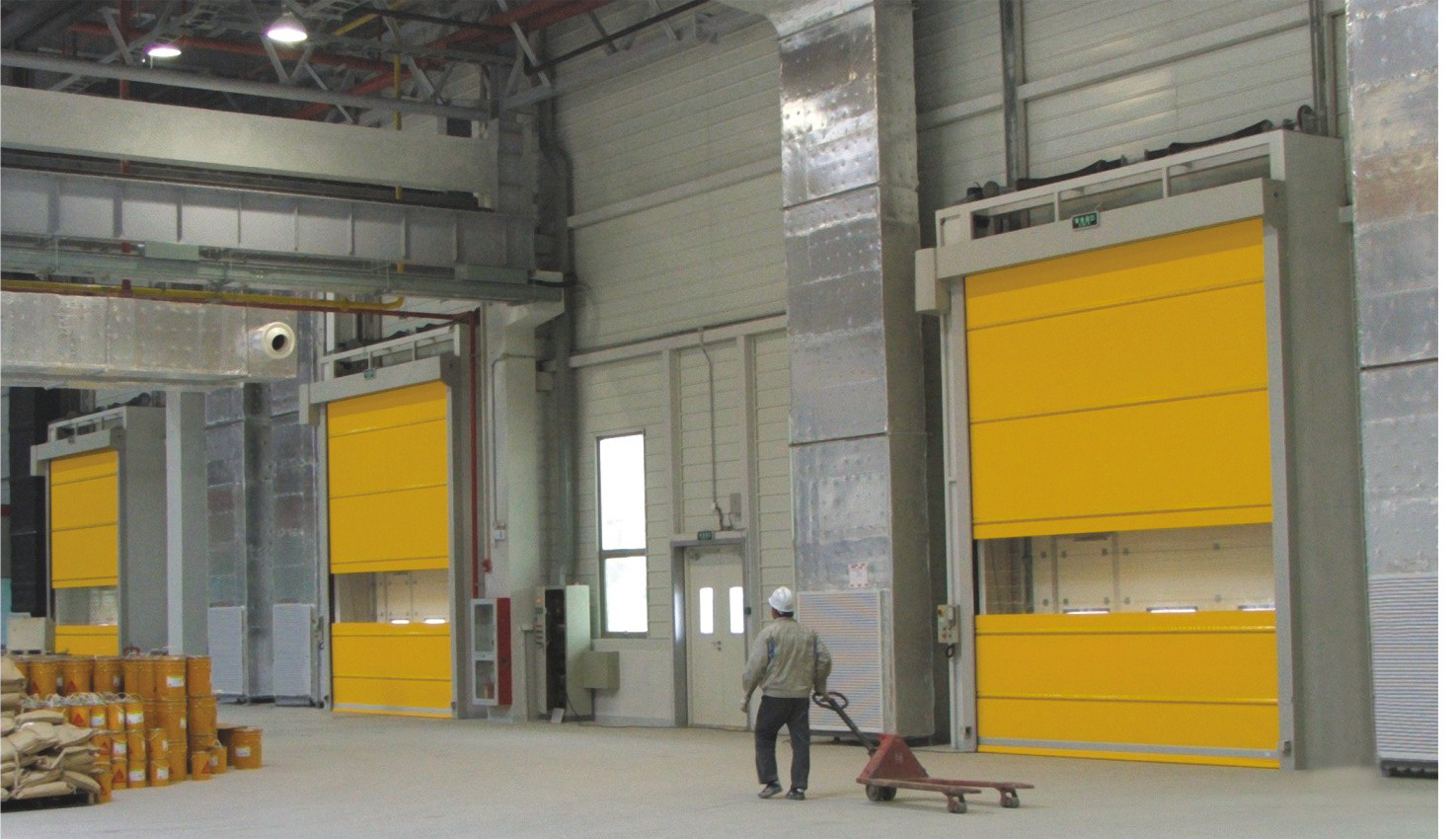 PVC High-Speed Roll-Up Doors — application photo